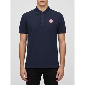 Canada Goose Polo Shirt Men Blue